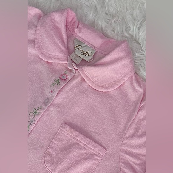 Leisure Life vintage pink lounge set 100% polyester Sz L - Picture 4 of 10